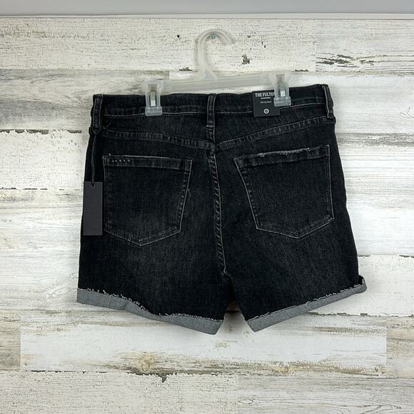 Blank NYC x Free People Women’s 30 Fulton Black Distressed Jean Shorts NEW - Picture 2 of 6